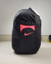 NIKE Academy Team Backpack 30L Black Red Storm Fit Cover Soccer