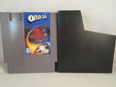 ORB-3D (NES Nintendo Entertainment System, 1985) Cartridge & Dust Sleeve Tested