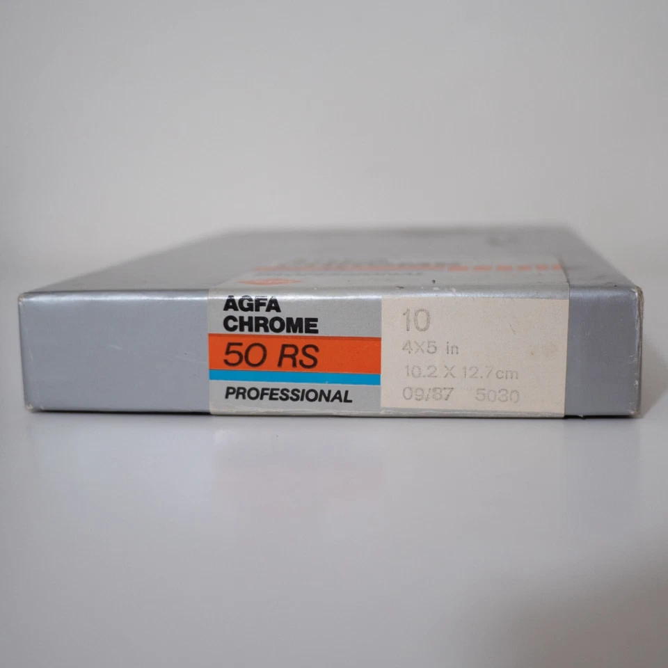Agfachrome 50 RS Professional Slide Film 4x5" 10 Sheets expired 1987 ISO 50 - Image 2 of 3