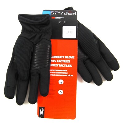 Spyder Core Gloves Black 3M Thinsulate Size Large Touchscreen Compatible  - Main Image