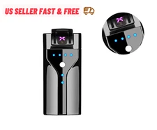 Dual Arc Plasma Electric Lighter USB Rechargeable 2023