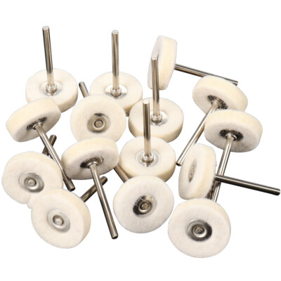 25/38mm Wool Felt Polishing Buffing Wheel Set For Grinder Dremel Rotary Tool