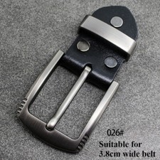 Men Leather Alloy Belt Buckle Pin Buckle Replacement for 1.5" Wide belt