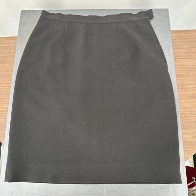 Vintage Valentino Skirt Womens 10Black HIgh Waist Mini Lined
