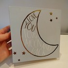 Blue Moon And Stars Picture Frame And Arrow Room Sign Baby Boy nursery Decor — photo 6