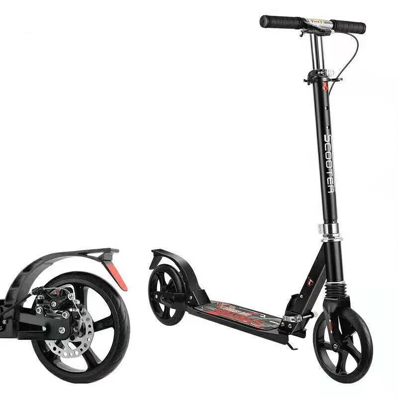 Cityroller Scooter Roller Tretroller Erwachsene Kickroller Klappbar Kickscooter - Bild 4 von 4