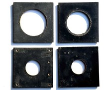 Lot of 4 4x4" Lensboards Deardorf Burke  James Kodak Wisner Graflex Calumet etc