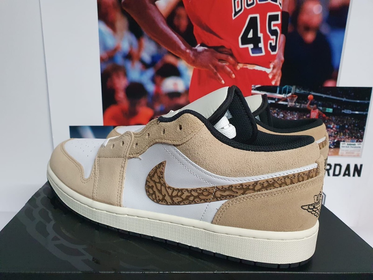 Nike Air Jordan 1 Low SE Brown Elephant Men's UK 11 EUR 46 (DZ4130