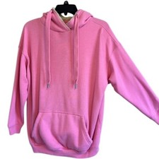 Aerie Women's Pink Faux Sherpa Fur Hooded Pullover Sweatshirt Size XS
