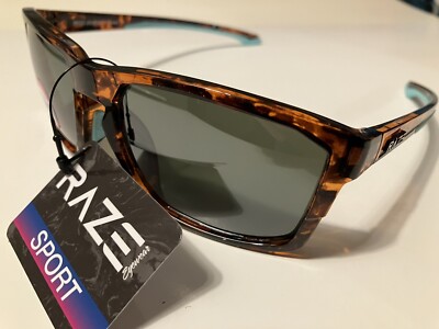 RAZE Eyewear Sunglasses Journey Tortoise Turquoise Frame Smoke