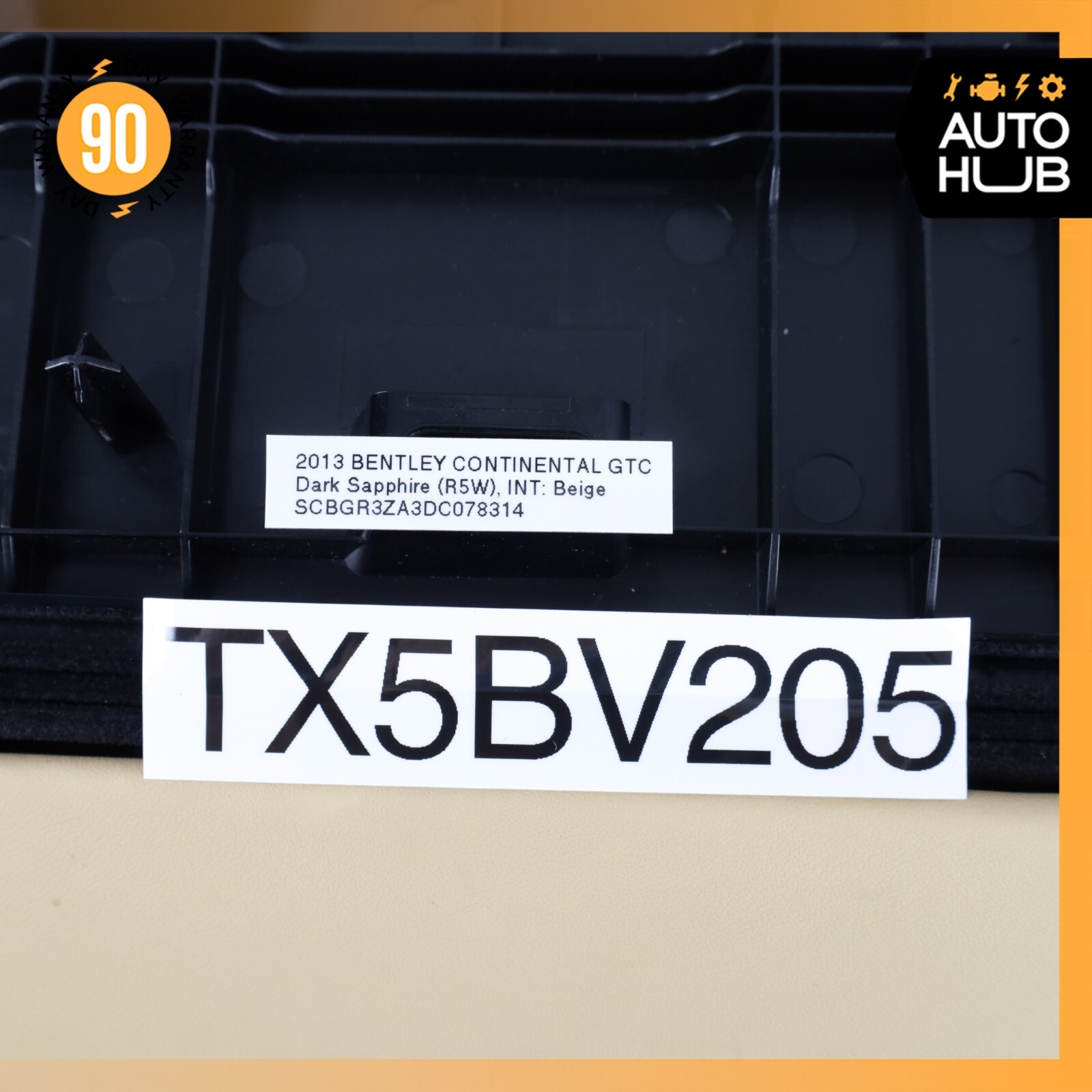 07-18 Bentley Continental GTC GT Dashboard Dash Glove Box Glovebox Beige OEM 71k