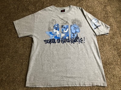 Vintage Mens Sohk School Of Hard Knocks Spell Out Logo Gray Shirt Size Xl Ebay