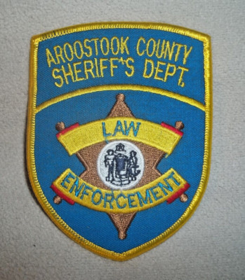 NEW Embroidered Uniform Shoulder Patch Aroostook County Sheriff's Dept. MAINE