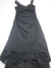 Scarlett Nite Womens Size 10 Sundress Black Wide Straps Long Length Two Layers