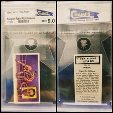 ⭐ 1959 Top Flight Boxing Stars SUGAR RAY ROBINSON #11 High Grade