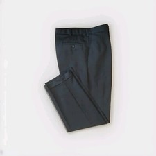 DOCKERS GOLF PANTS PLEATED FRONT CUFFED LEG NAVY BLUE MEN'S 34 X 32 POLYESTER