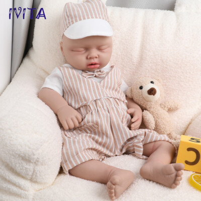 20'' Vivid Floppy Silicone Reborn Baby Boy Handmade Doll Cute Silicone Doll