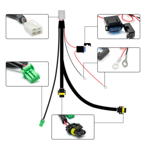 Kit de arnés de relé interruptor conector luz antiniebla H10/12 para Toyota Sienna/RAV4 2021+ - Imagen 2 de 10