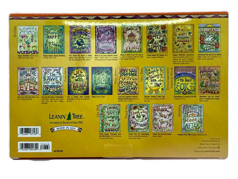 Leanin’ Tree Card Assortment Have Best Day Ever w/ Custom Postcard and Sticker - Image 2 of 4