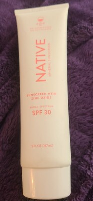 Native Mineral Sunscreen W/ Zinc Oxide SPF 30 Rose 5 Fl Oz Exp 02/24!*