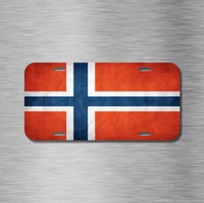 Norway Norwegian Flag Oslo Bergen Trondheim Vehicle License Plate Auto Car NEW