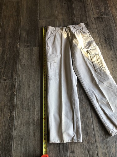 VTG 90's Old Navy Sz 16 Wide Leg Cargo Khaki Pants - Picture 8 of 8