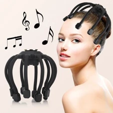 Electric Octopus Head Massager for Scalp & Neck – Relieve Stress, Tension & Head