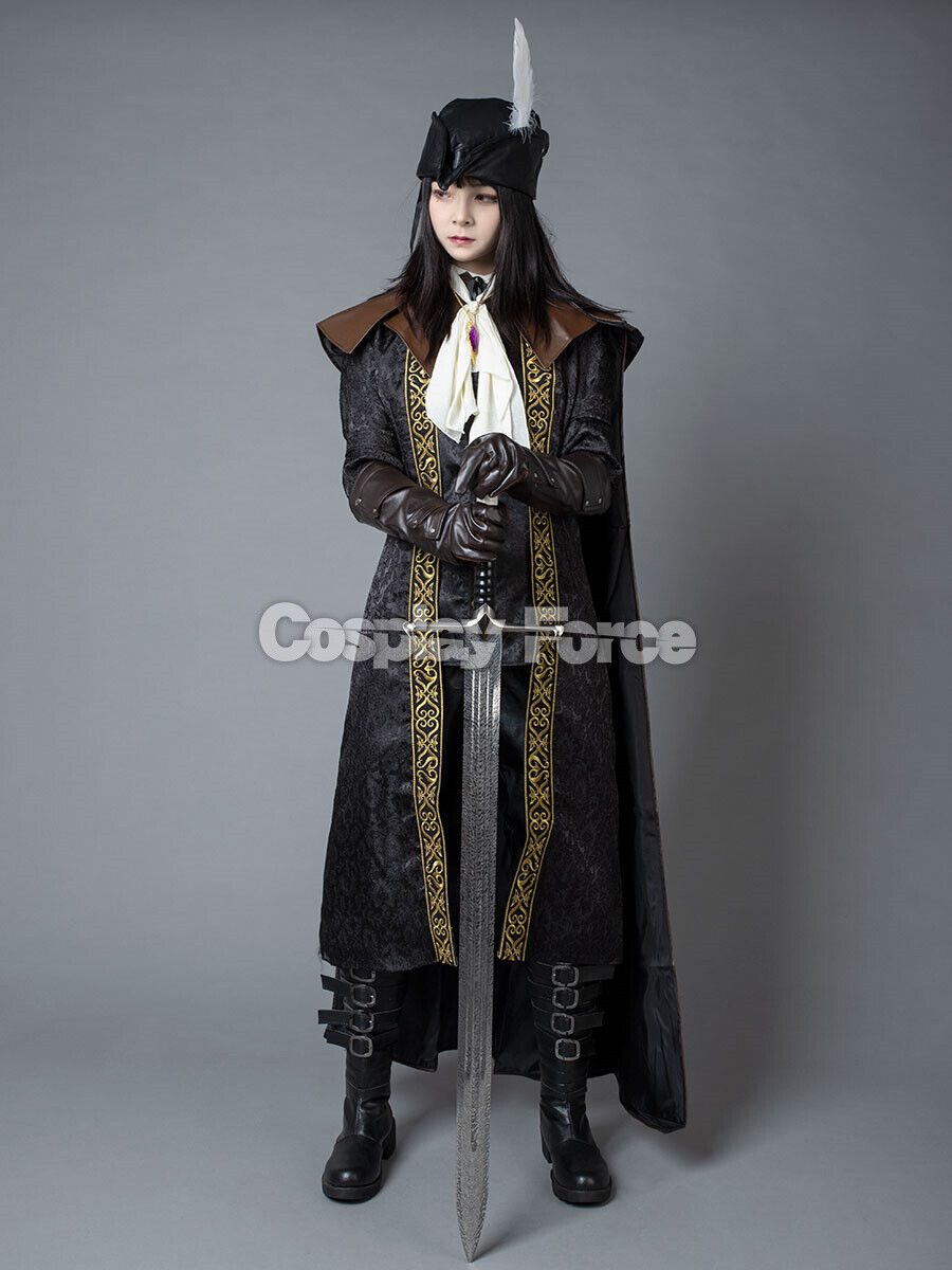 Ready to Ship Game Bloodborne The Hunter Maria Cosplay Costume mp004007