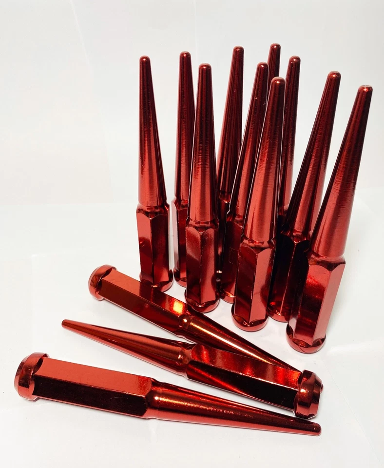 SE ADAPTA A FORD FUSION MUSTANG EDGE TRANSIT TUERCA DE ESPIGA 6" 14x1,5 ROJO 20 PIEZAS + LLAVE Foto 3 de 4