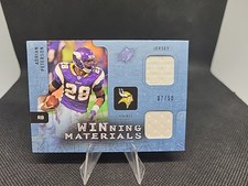 Adrian Peterson 2009 Upper Deck SPX Winning Materials Dual Relic 07/50 Game Used