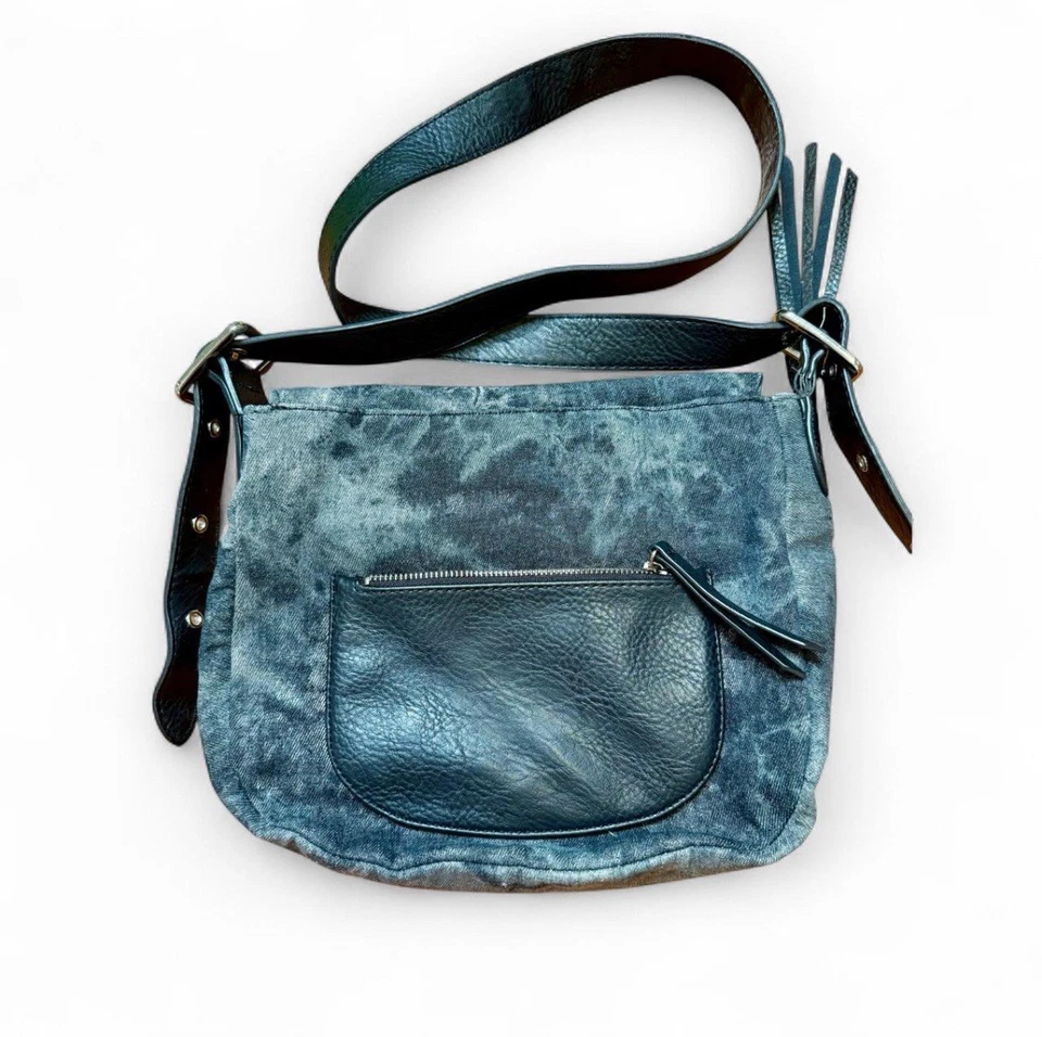 Bolso de mano de mezclilla para mujer Juicy Couture retro elegante vintage Y2K bolso multibolsillo Foto 3 de 4