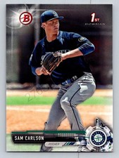 2017 Bowman Draft #BD-184 Sam Carlson Seattle Mariners