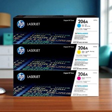 Open Box HP 206A Original LaserJet Toner Cartridges 3-pack , W2110AM