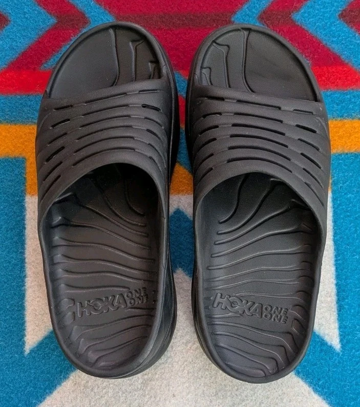 Sandali Hoka One One Ora Recupero Slides Slip On Comfort Nero Uomo 7 Donna 9