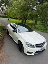 C63 Amg 2012 Coupe W204 Mercedes C Class  Diamond Pearl White