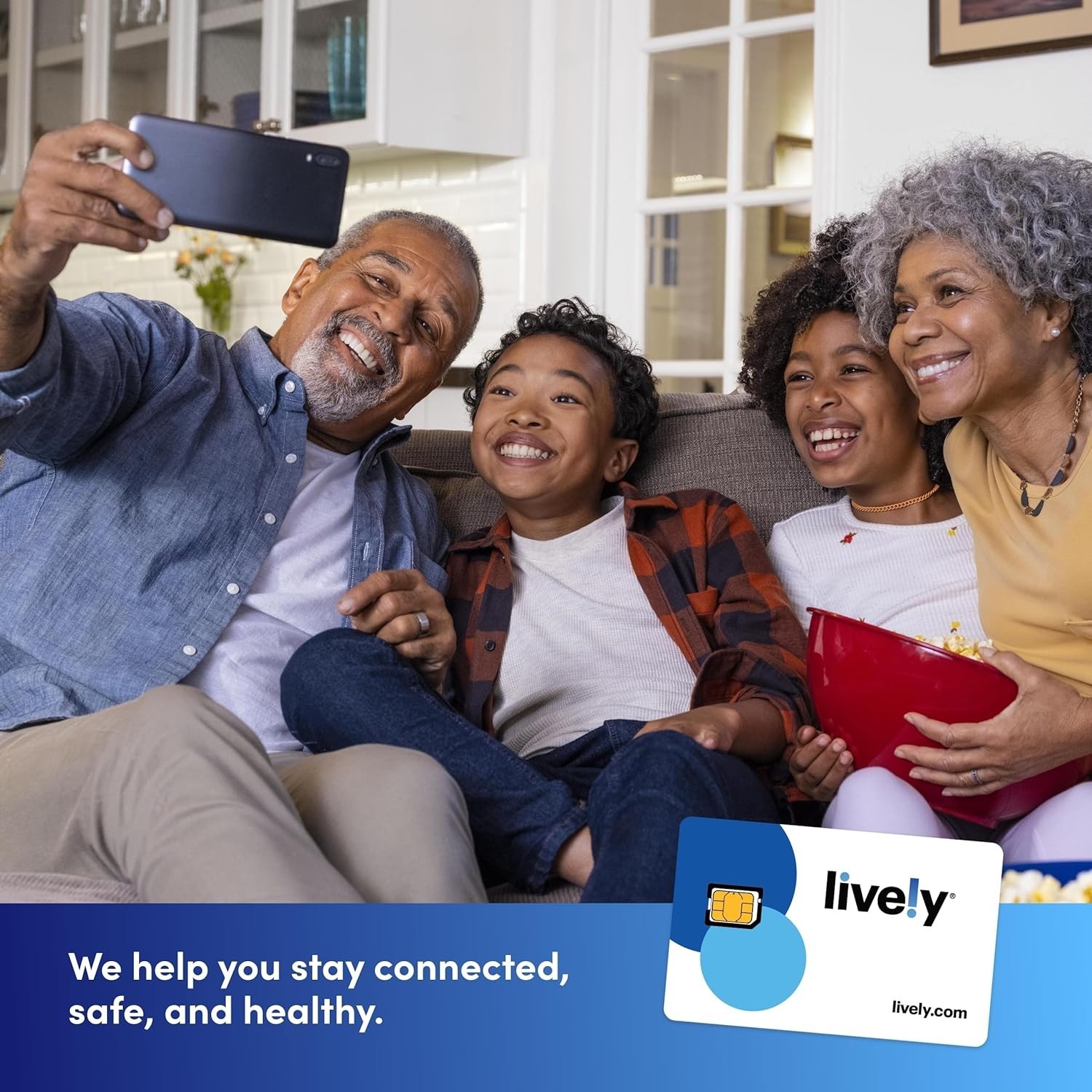 Stay Connected with Lively SIM Kit - Unlimited Talk, 1GB and Urgent Care Help
