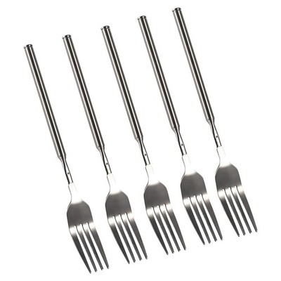 Ausziehbare Gabeln, Edelstahl BBQ Teleskopgabeln 8,7-25,4 Zoll Dessert3855