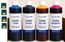 COMPATIBLE INK REFILL Kiaro QuickLabel QL120X / QL120x 4,000ml CYMK 4 CHIPS
