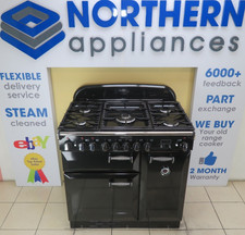 Rangemaster Elan Range Cooker Dual Fuel 90cm Steam Cleaned + 12Months QR379  ✅