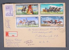 MayfairStamps HUngary 1969 Horses WESterns Combo Balatonszepezd Registerred to P