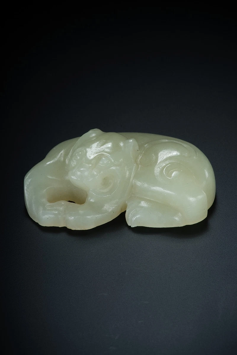 中国白砡　彫刻　天然石 古董品 Tiger 白色古董中国雕塑、雕像| eBay