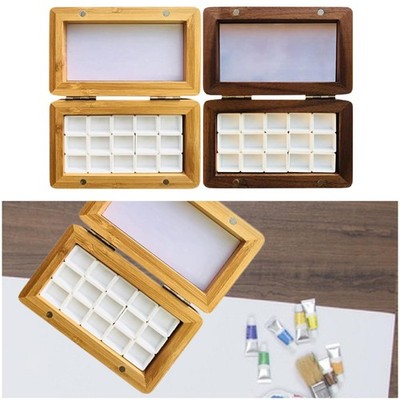 Aquarellmalkasten 15 Gitter Mischschale Handarbeit Farbpalette Zubehör
