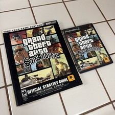 Grand Theft Auto: San Andreas GTA For PS2 W/BradyGames Guide W/map. Tested!!