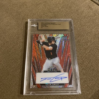  2 Autos 2024 Leaf metal GavinT urley Prospect RC Pre Proof 1/1 9/15