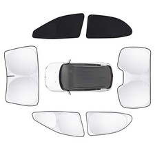 SHINELINERS 6pc Car Window Shades for Toyota Camry 2018-2024 Windshield Sunshade