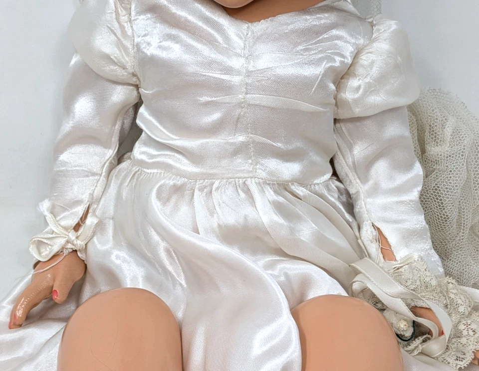 Muñeca vintage Effanbee Anne Shirley pequeña dama composición novia boda 21" Foto 3 de 4