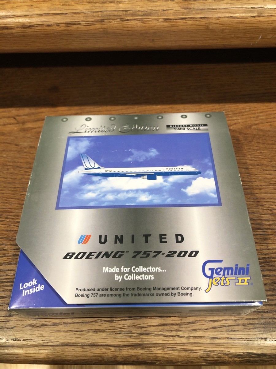 Gemini Jets II Limited Ed. United Boeing 757-200 N508UA 1:400 | eBay