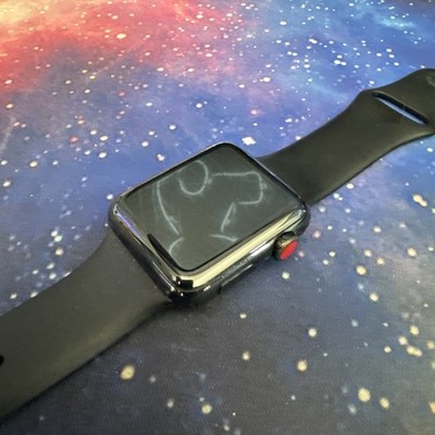 Apple Watch Series 3 42mm Ceramic Black Apple Edition (used, collectible)