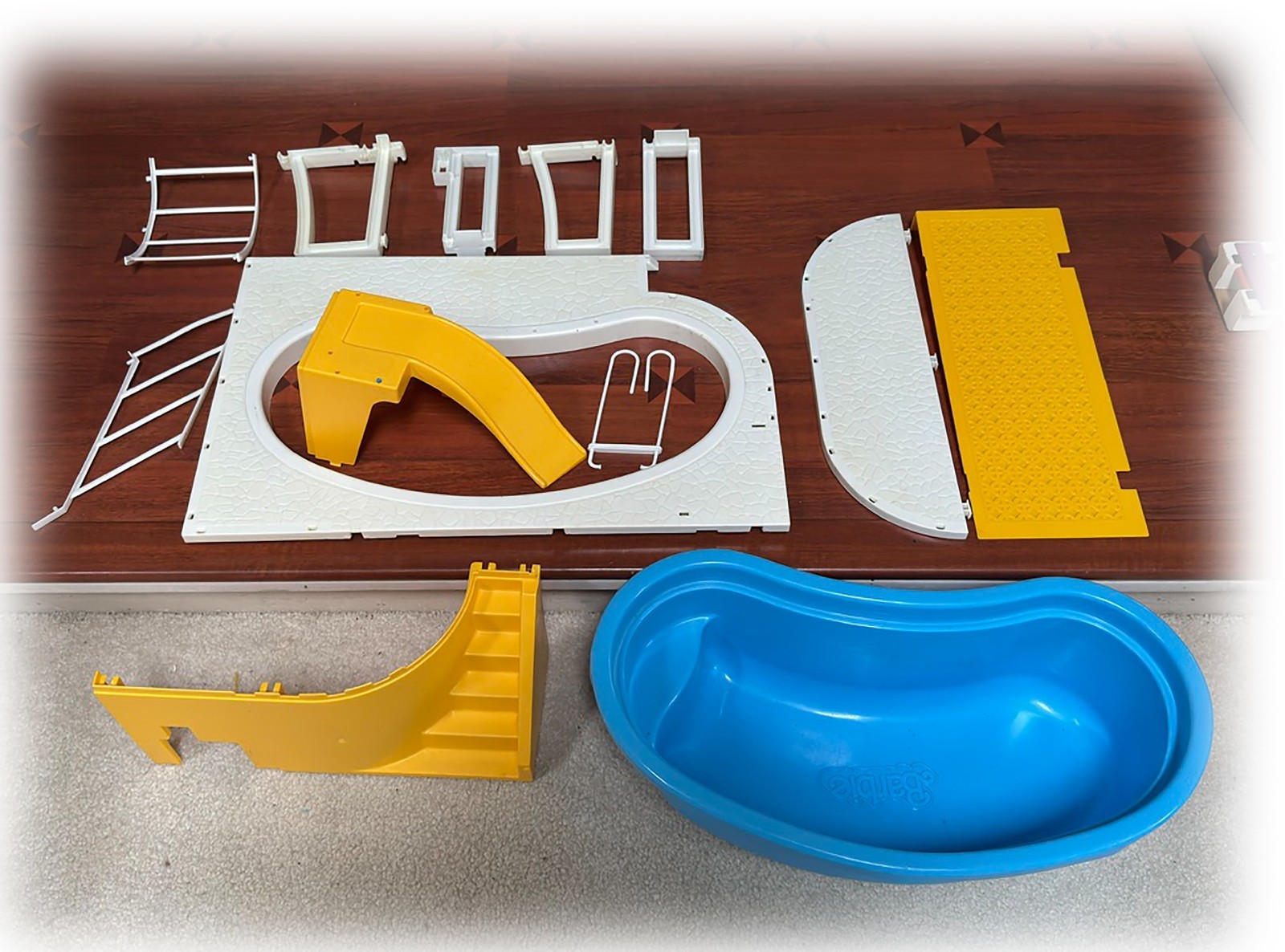 Barbie Dream Pool 1980 piezas de repuesto que elijas escaleras cubierta soportes rieles