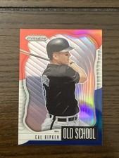 2021 Panini Prizm Old School Red White Blue Prizm #OS-9 Cal Ripken Jr Orioles